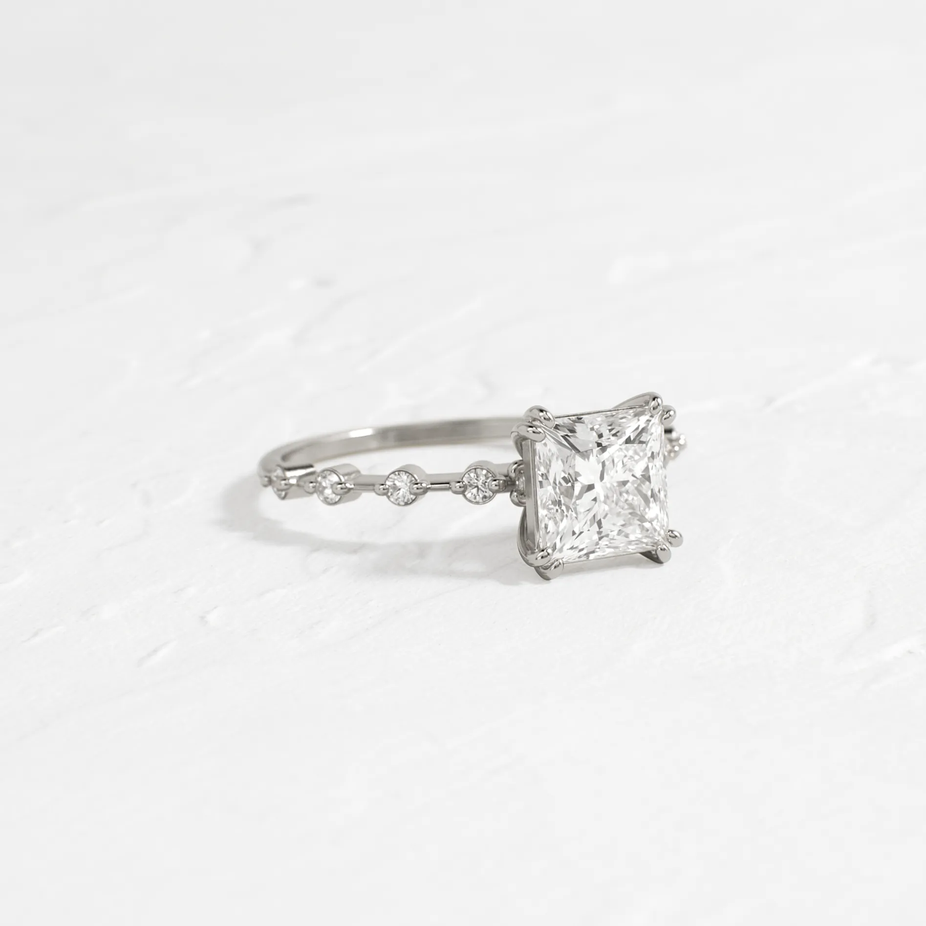 Distance Ring, Princess Cut