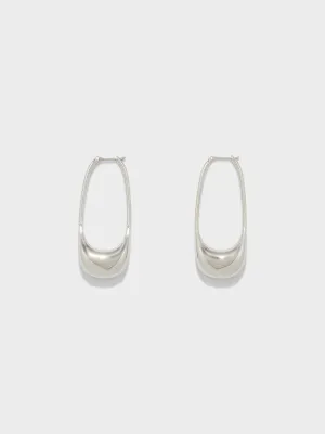 Eleanora Palladium-Plated Hoop Earrings