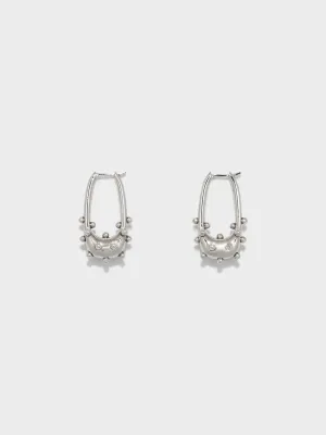 Elias Palladium-Plated Hoop Earrings