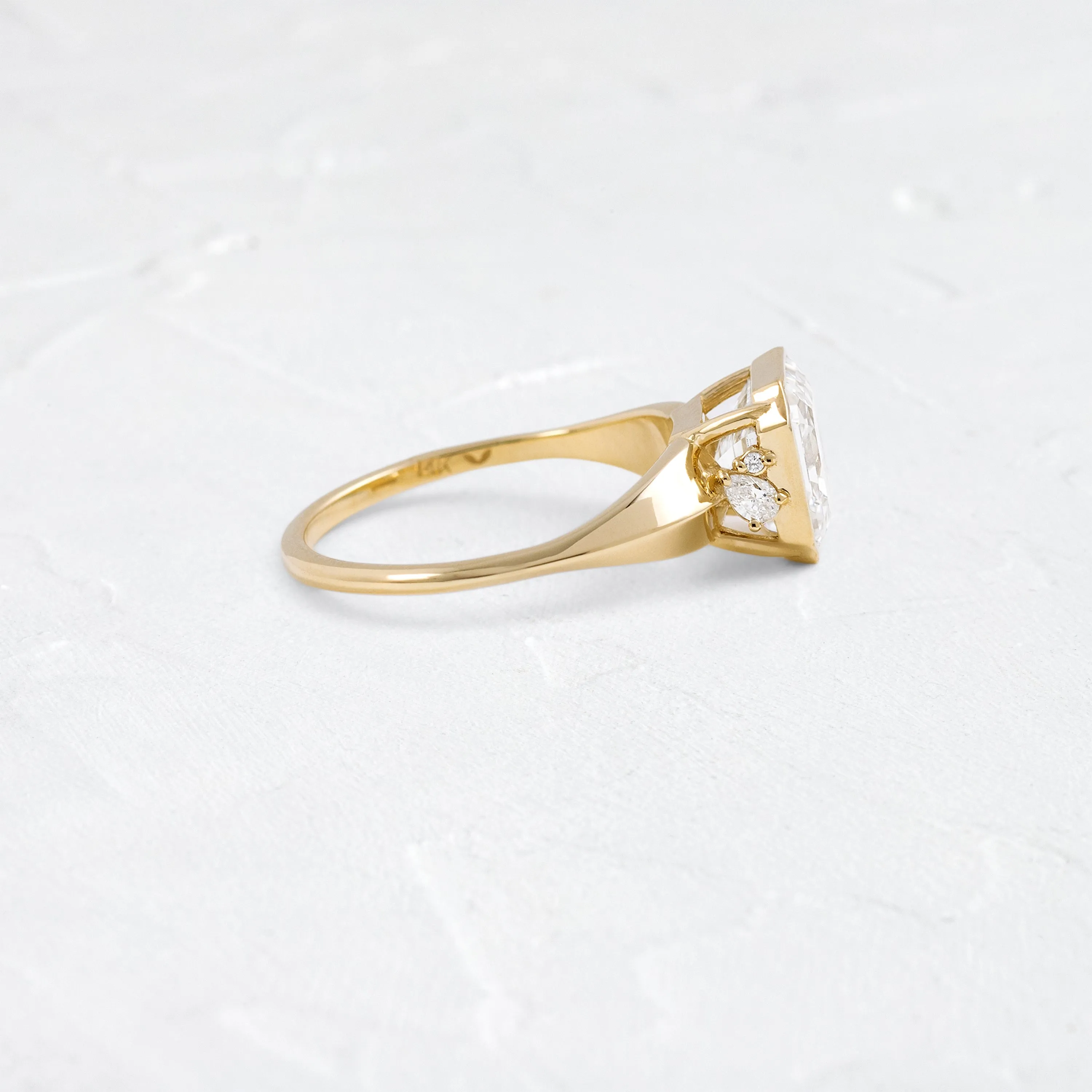 Elixir Ring, 3.13ct. Lab-Grown Asscher Cut