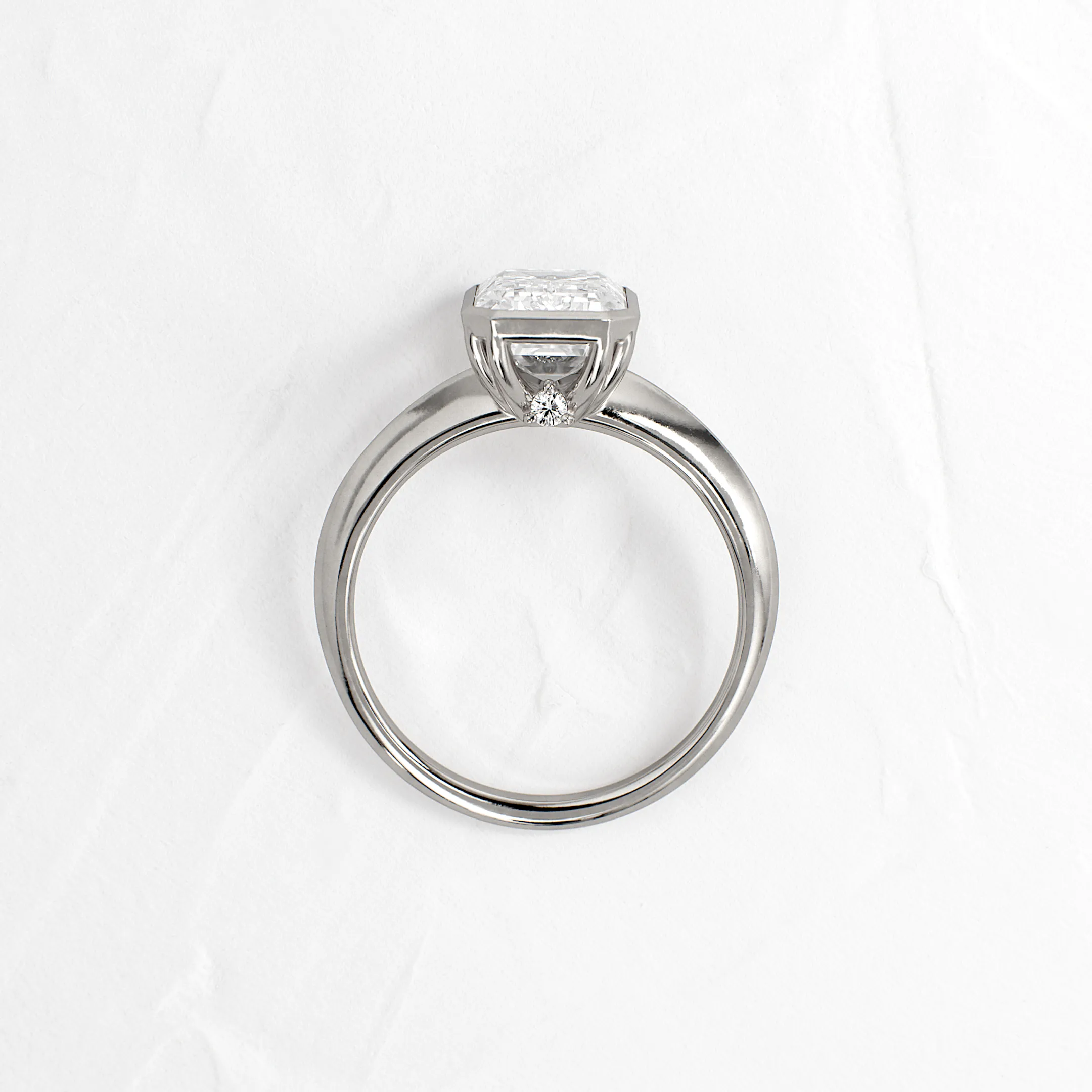 Embankment Ring, Emerald Cut