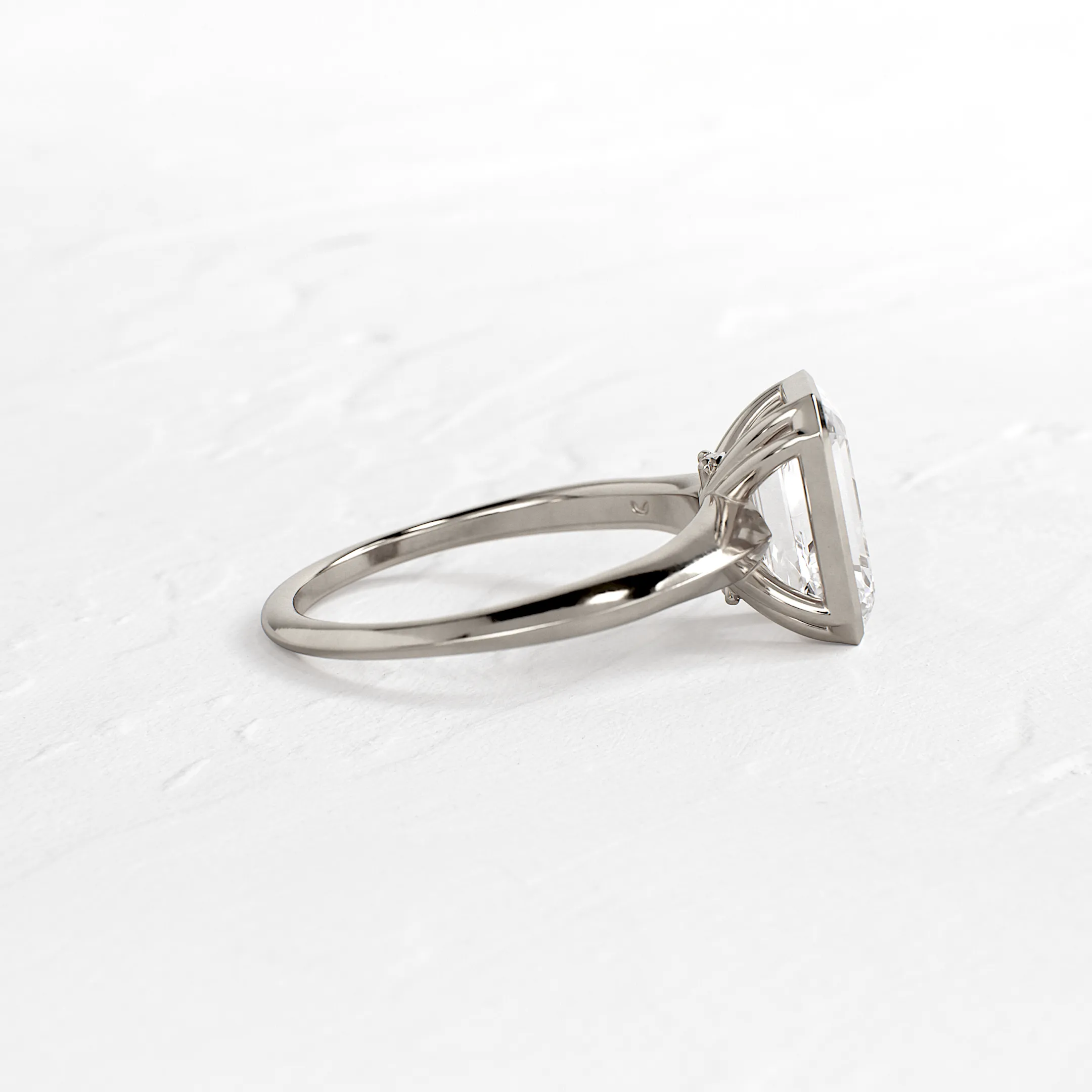 Embankment Ring, Emerald Cut