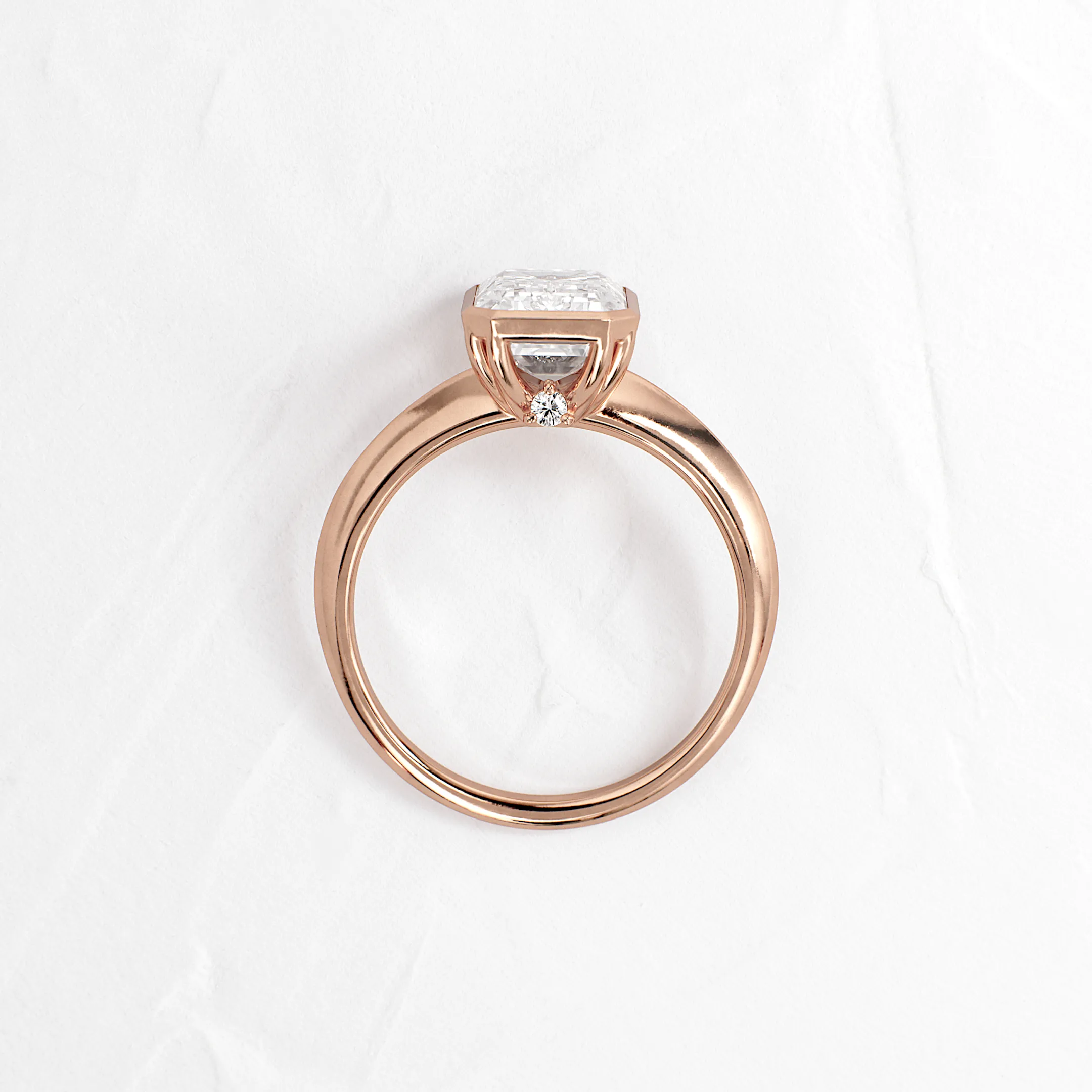 Embankment Ring, Emerald Cut