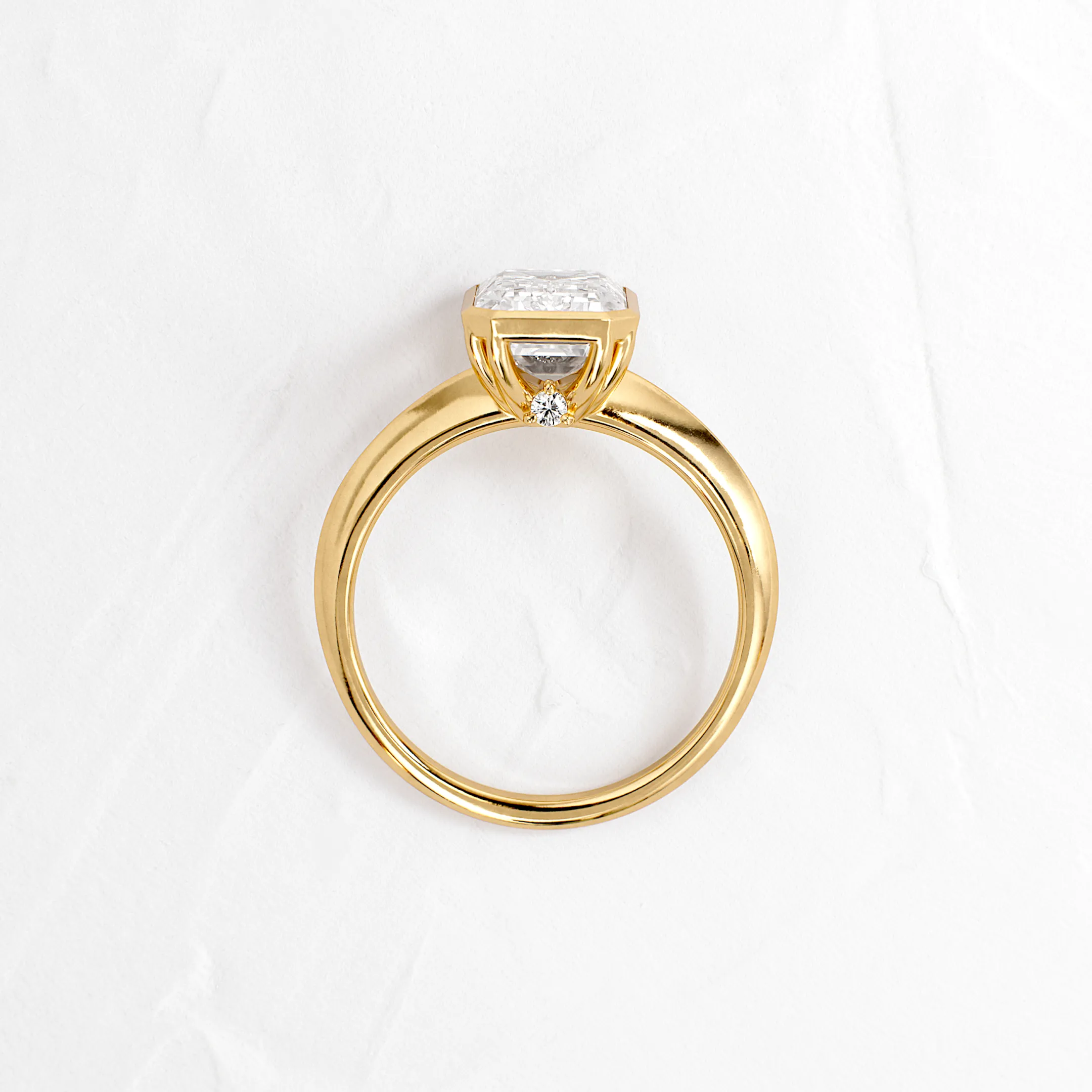 Embankment Ring, Emerald Cut