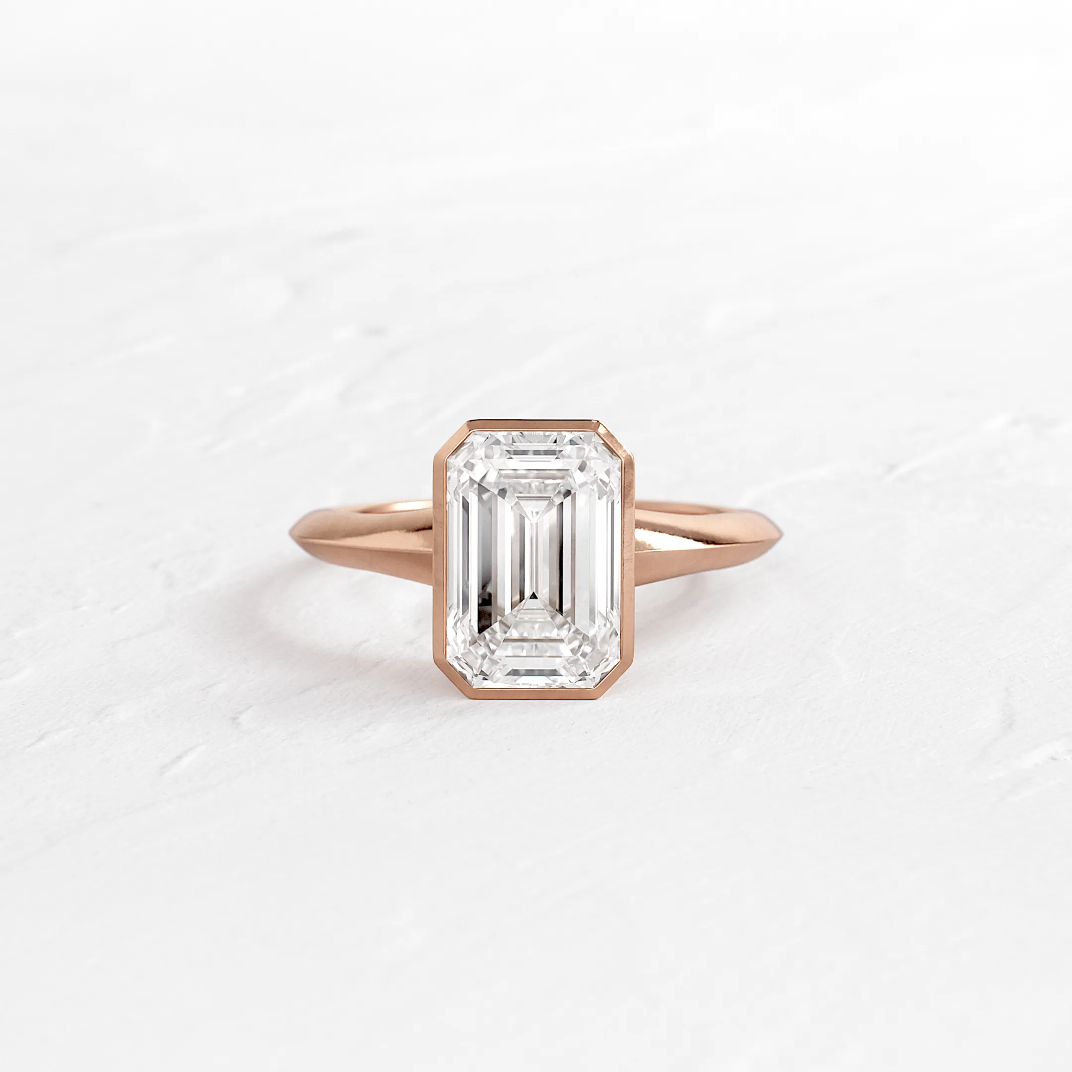 Embankment Ring, Emerald Cut