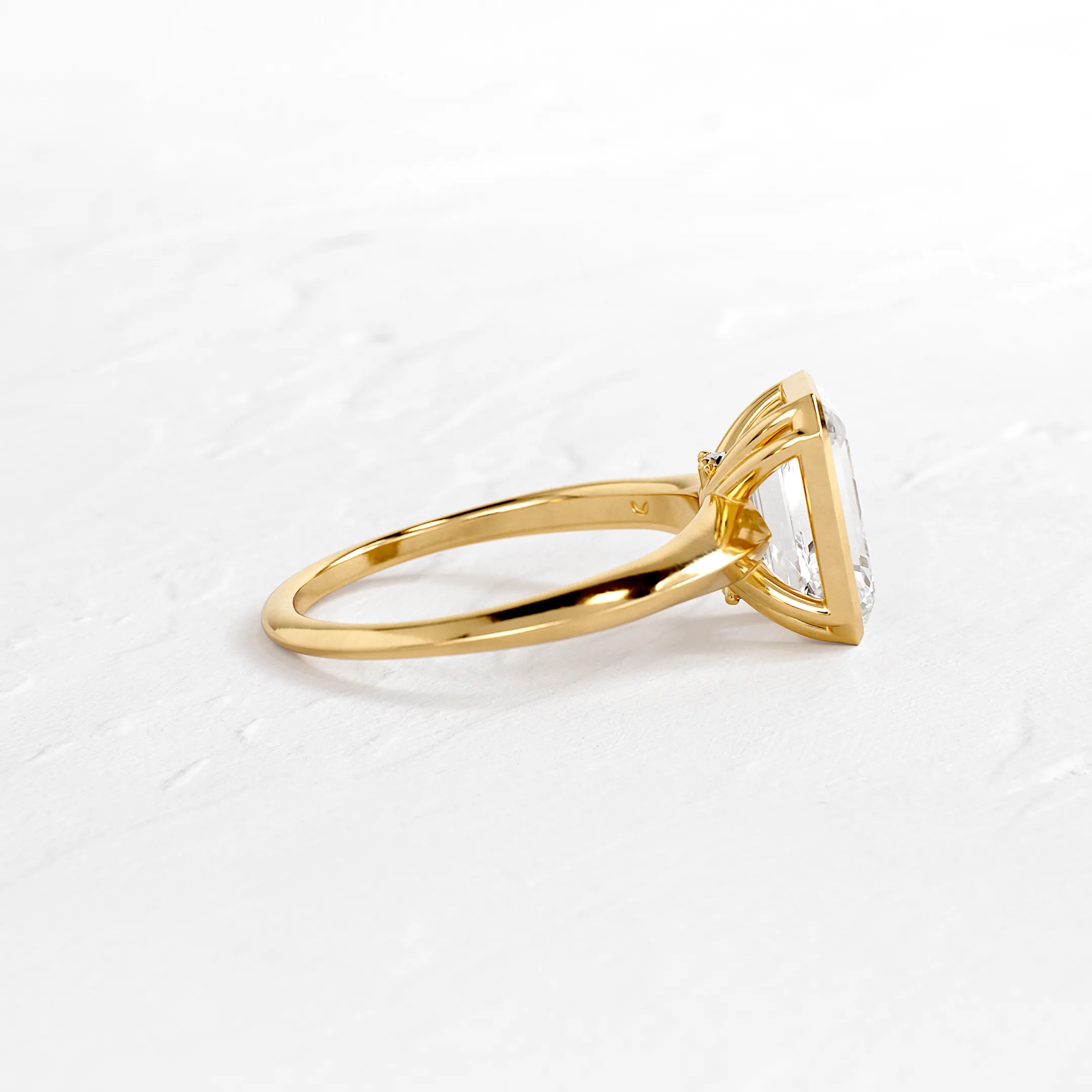 Embankment Ring, Emerald Cut
