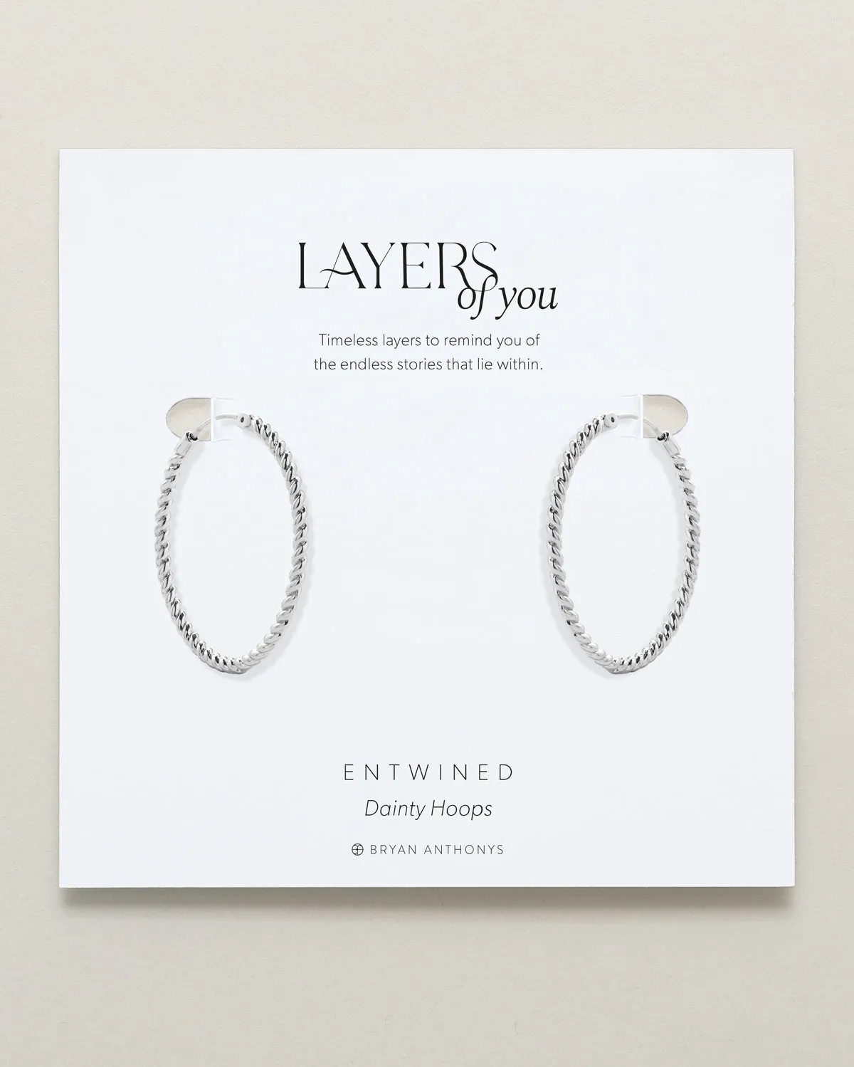 Entwined Dainty Hoop Earrings