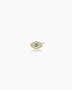 Evil Eye Single Stud