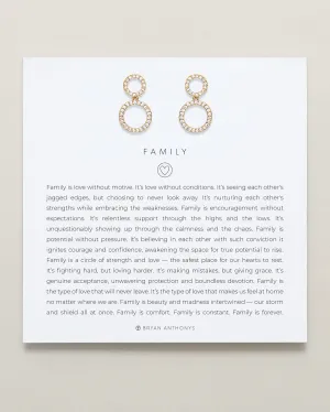 Family Drop Earrings
