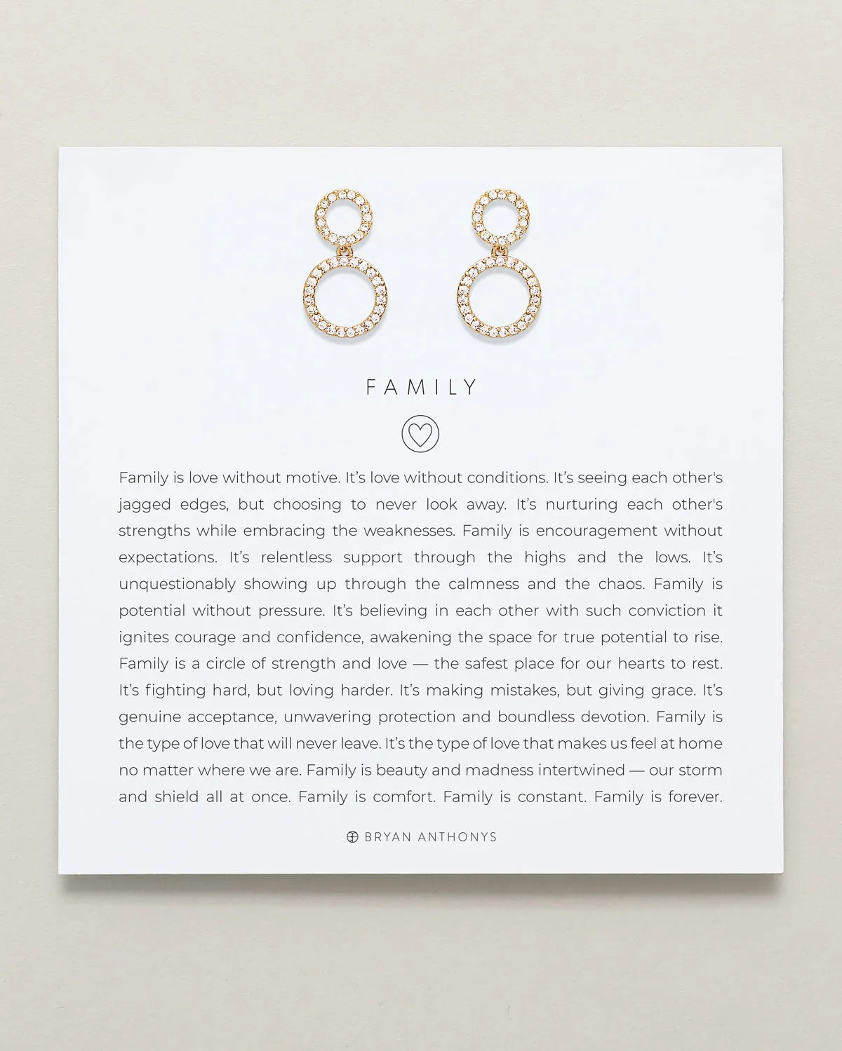 Family Drop Earrings