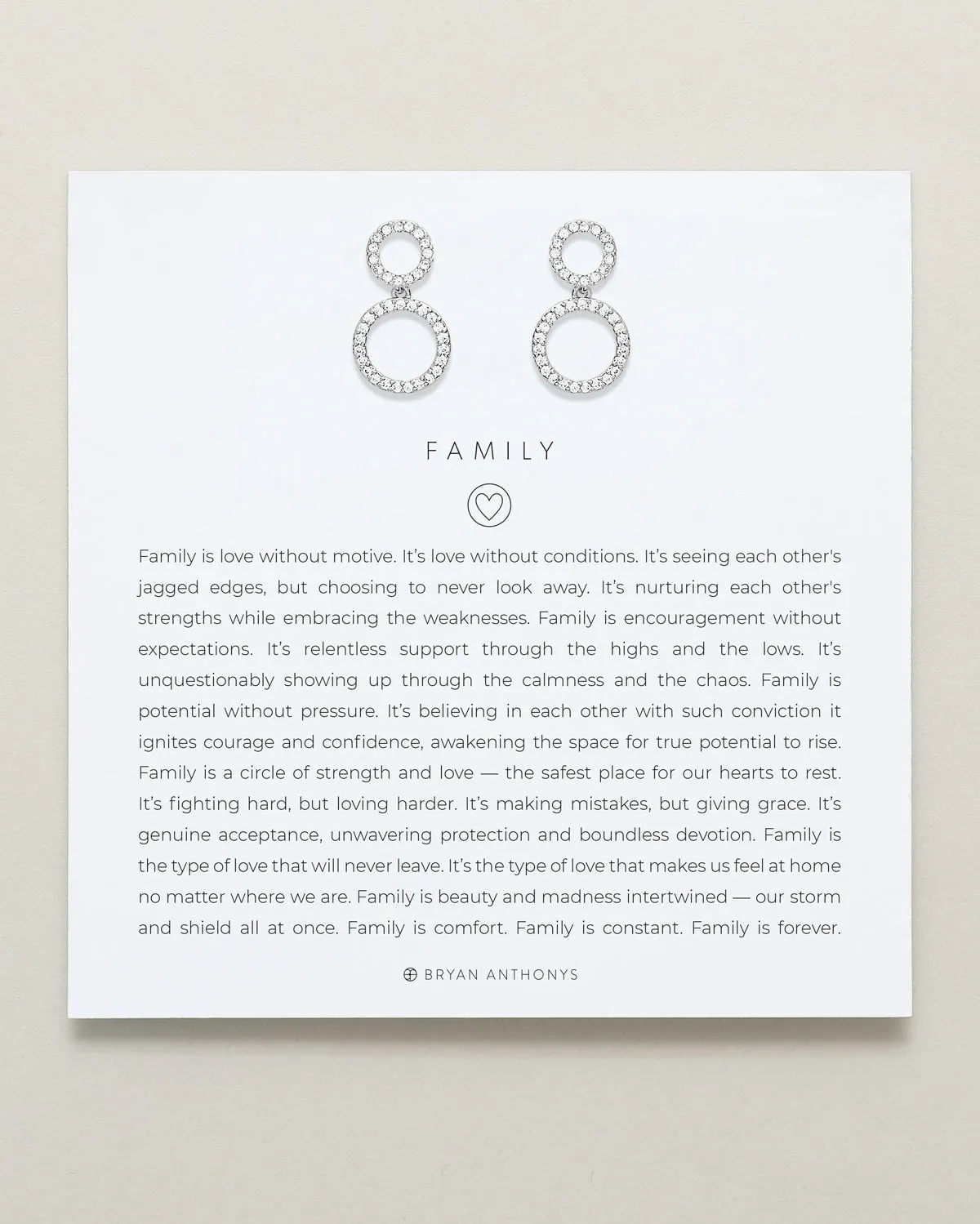 Family Drop Earrings