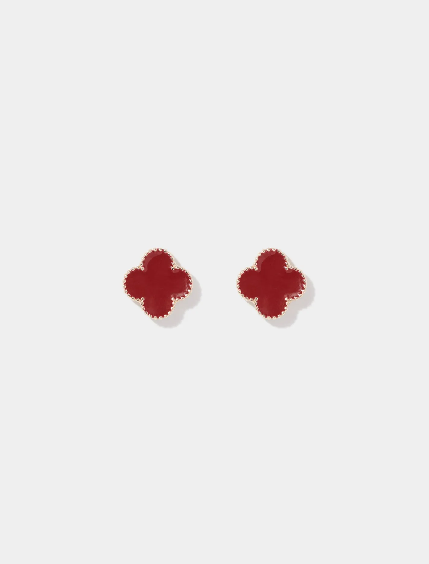 Fern Flower Stud Earrings