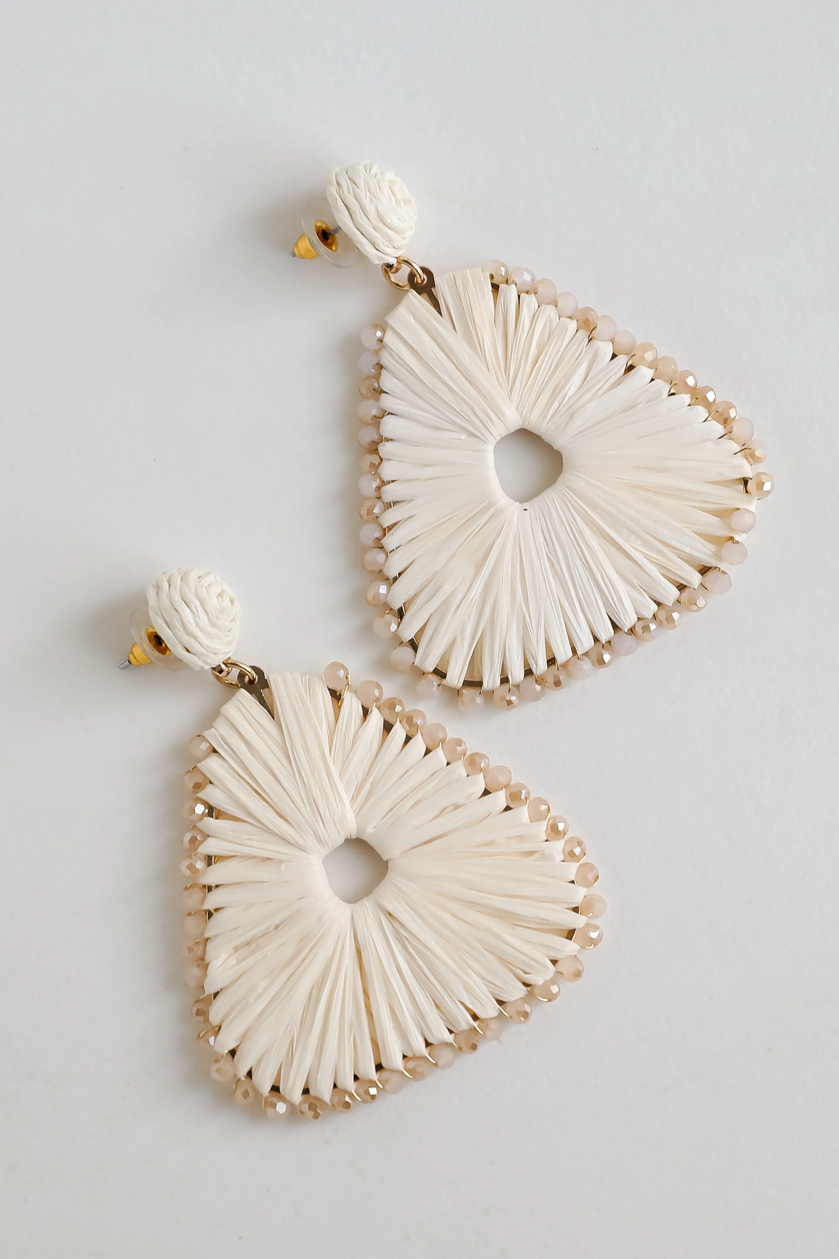 FINAL SALE - Daphne Straw Statement Earrings