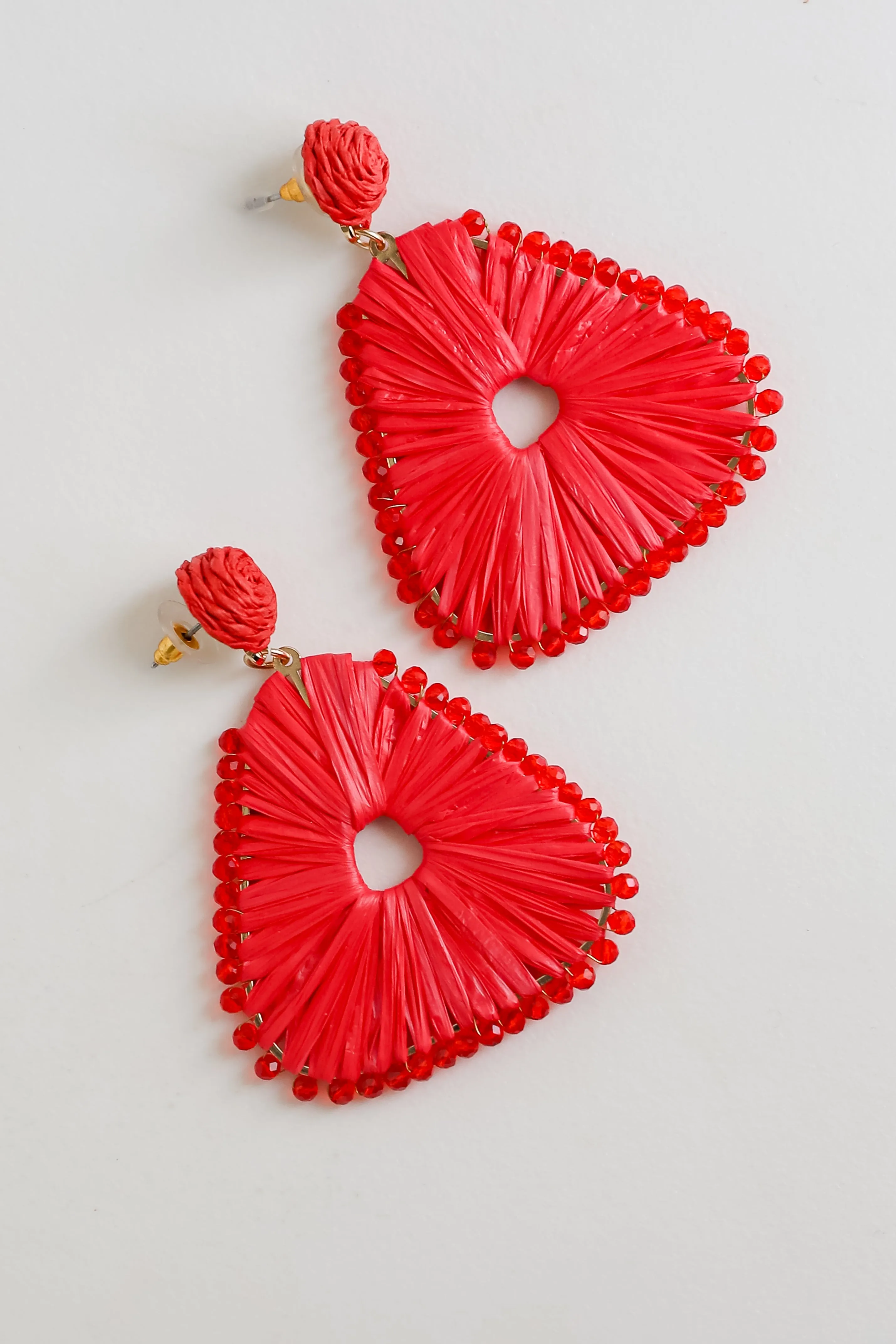 FINAL SALE - Daphne Straw Statement Earrings