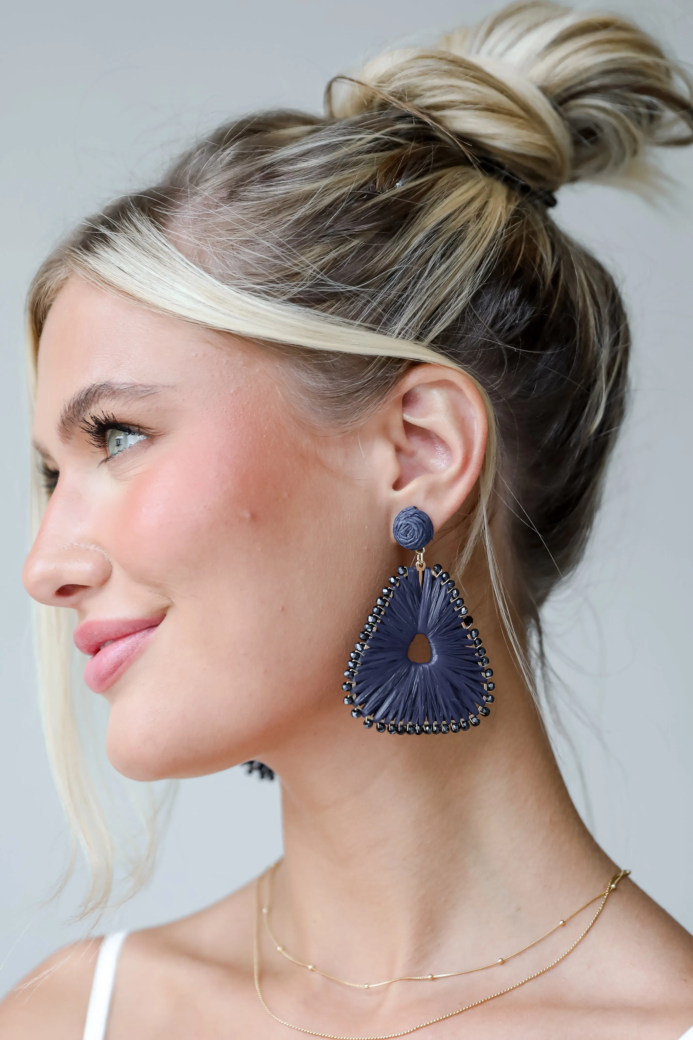 FINAL SALE - Daphne Straw Statement Earrings