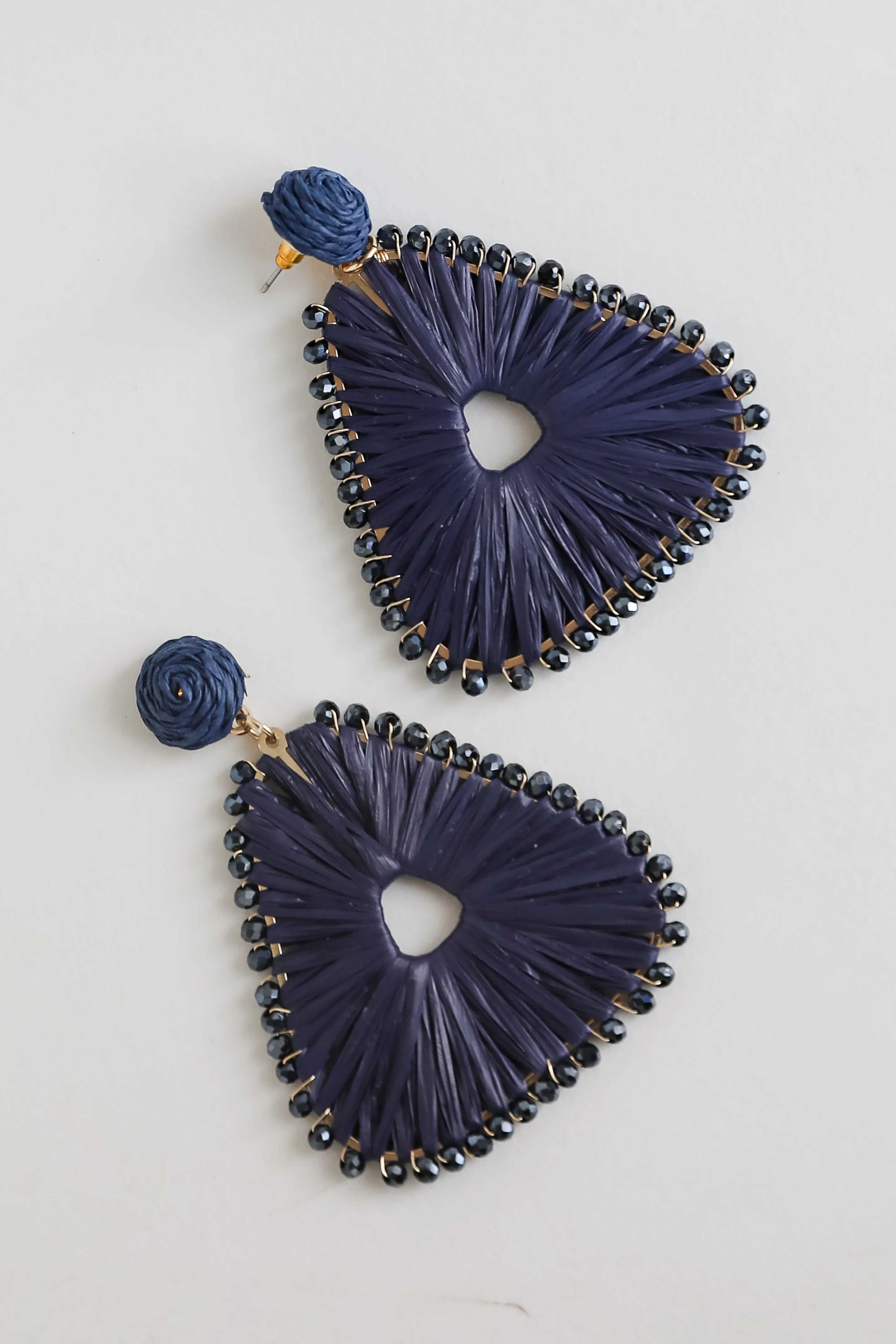 FINAL SALE - Daphne Straw Statement Earrings