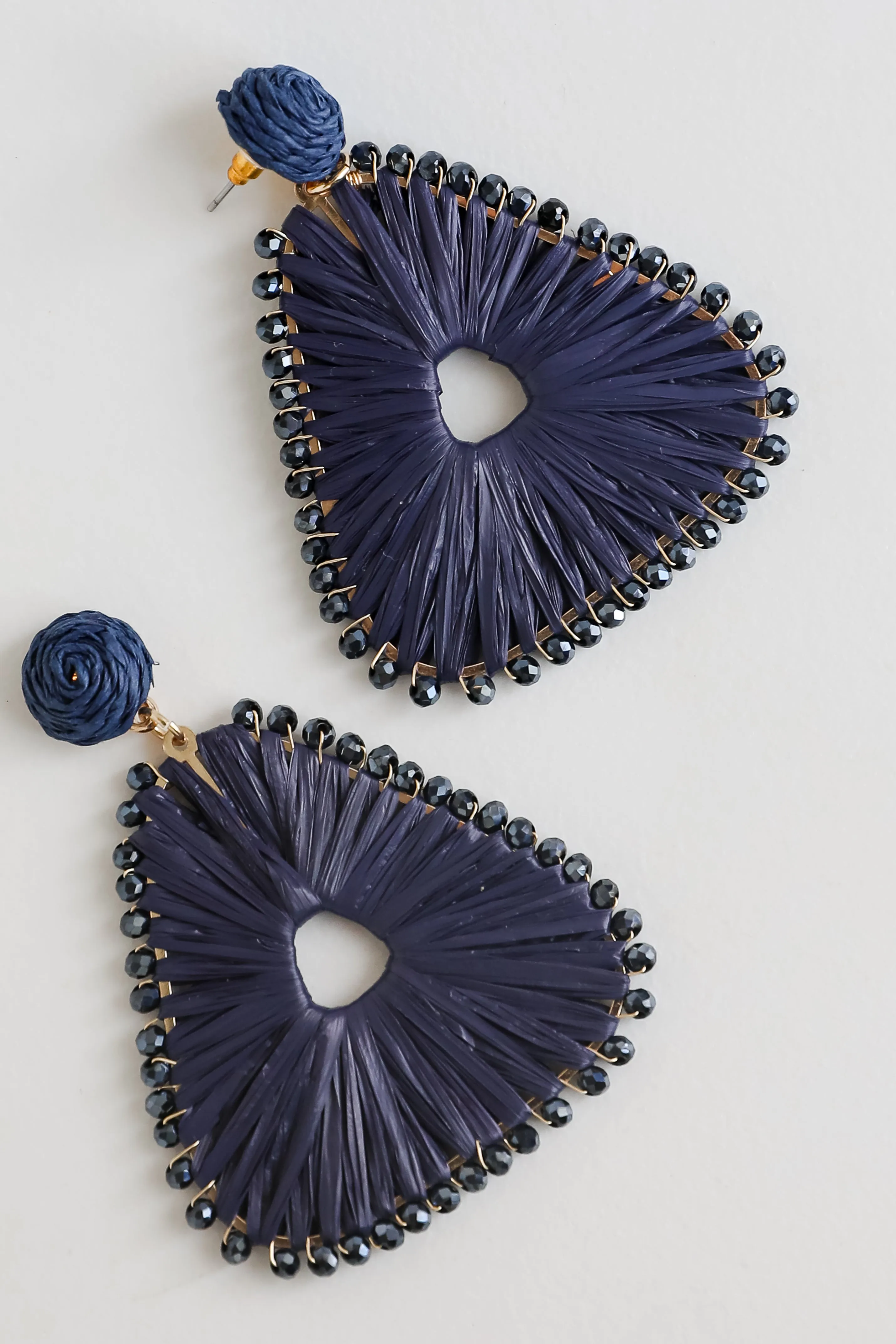 FINAL SALE - Daphne Straw Statement Earrings
