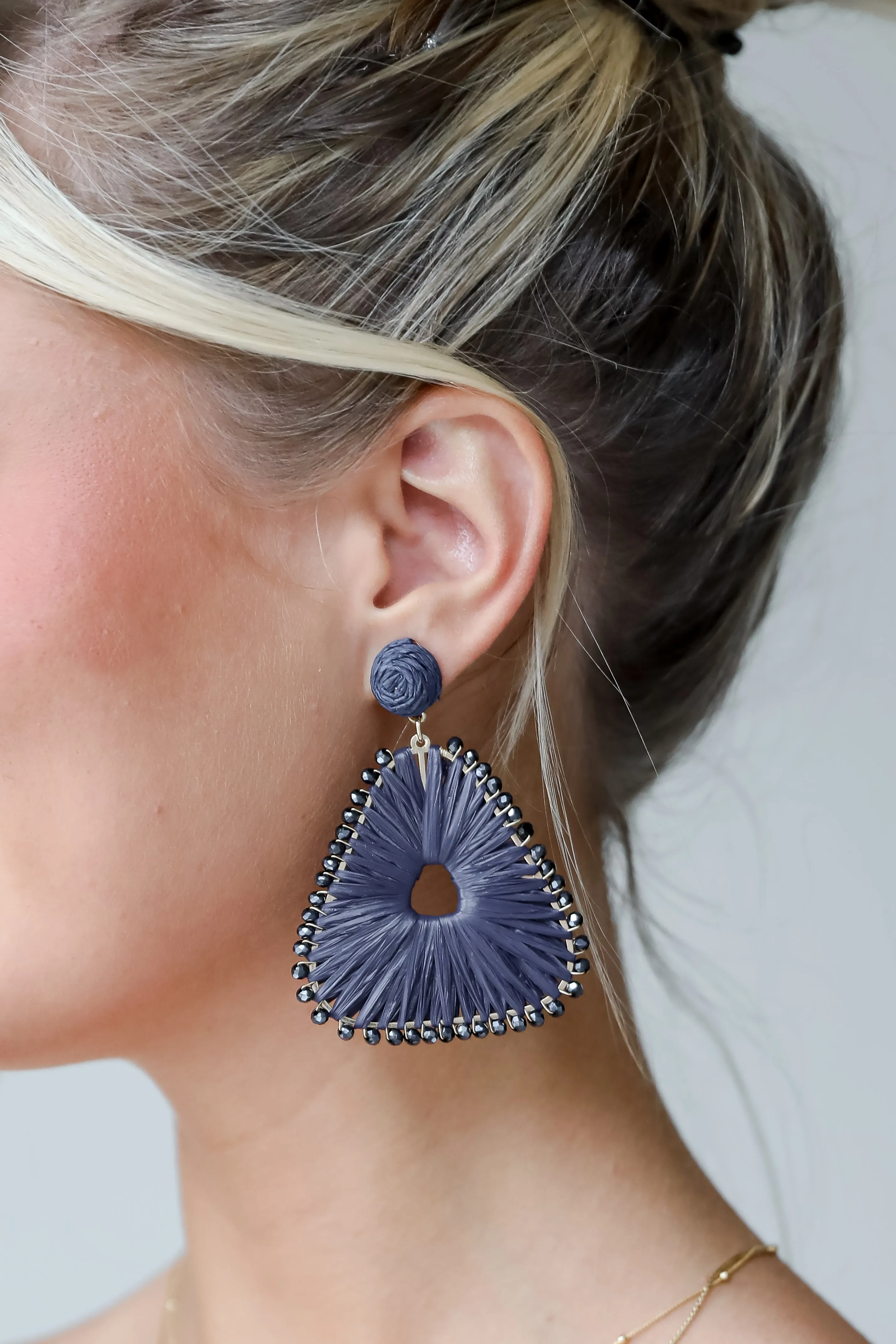 FINAL SALE - Daphne Straw Statement Earrings