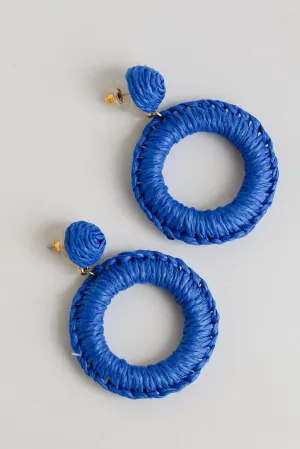 FINAL SALE - Phoebe Straw Statement Earrings