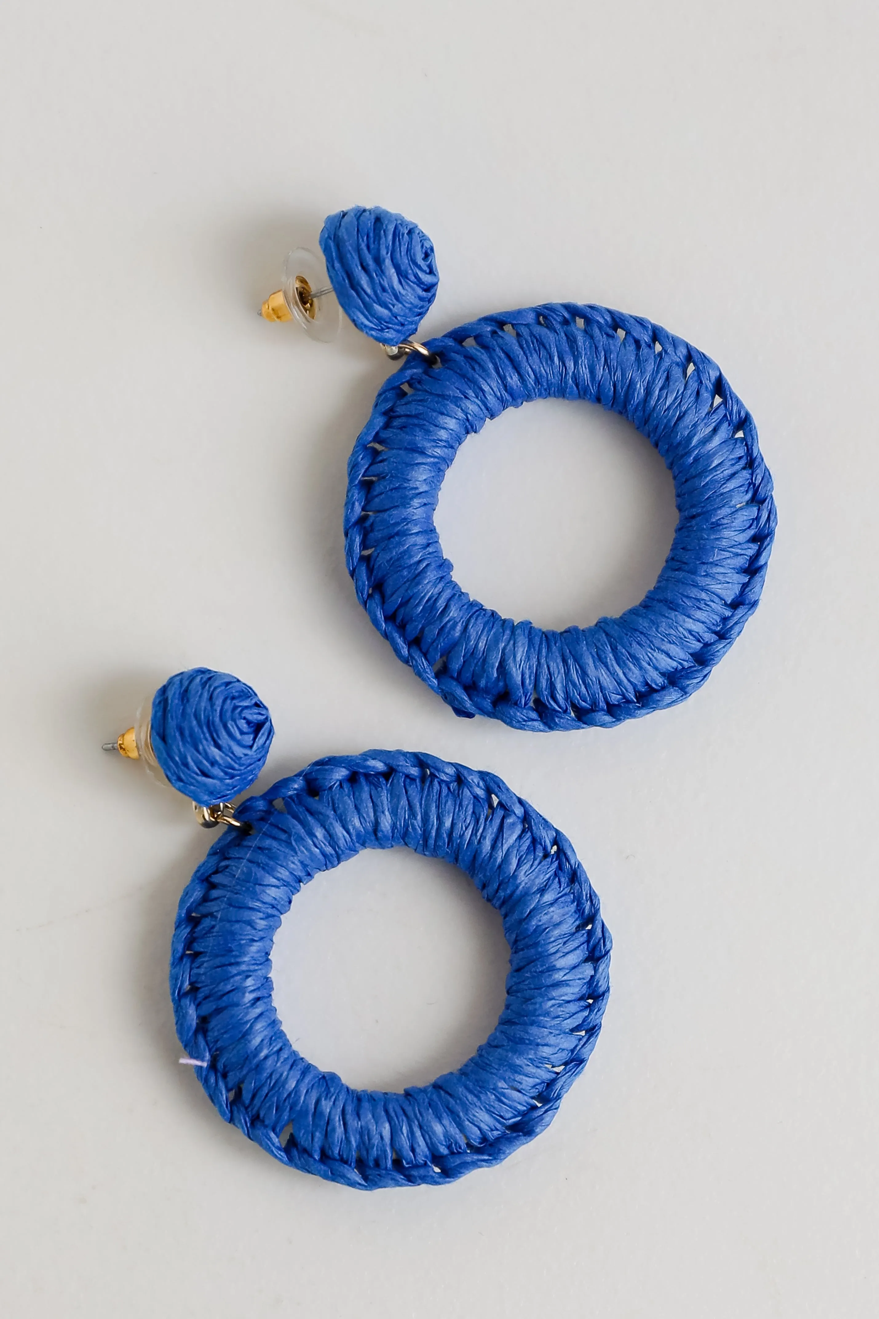FINAL SALE - Phoebe Straw Statement Earrings