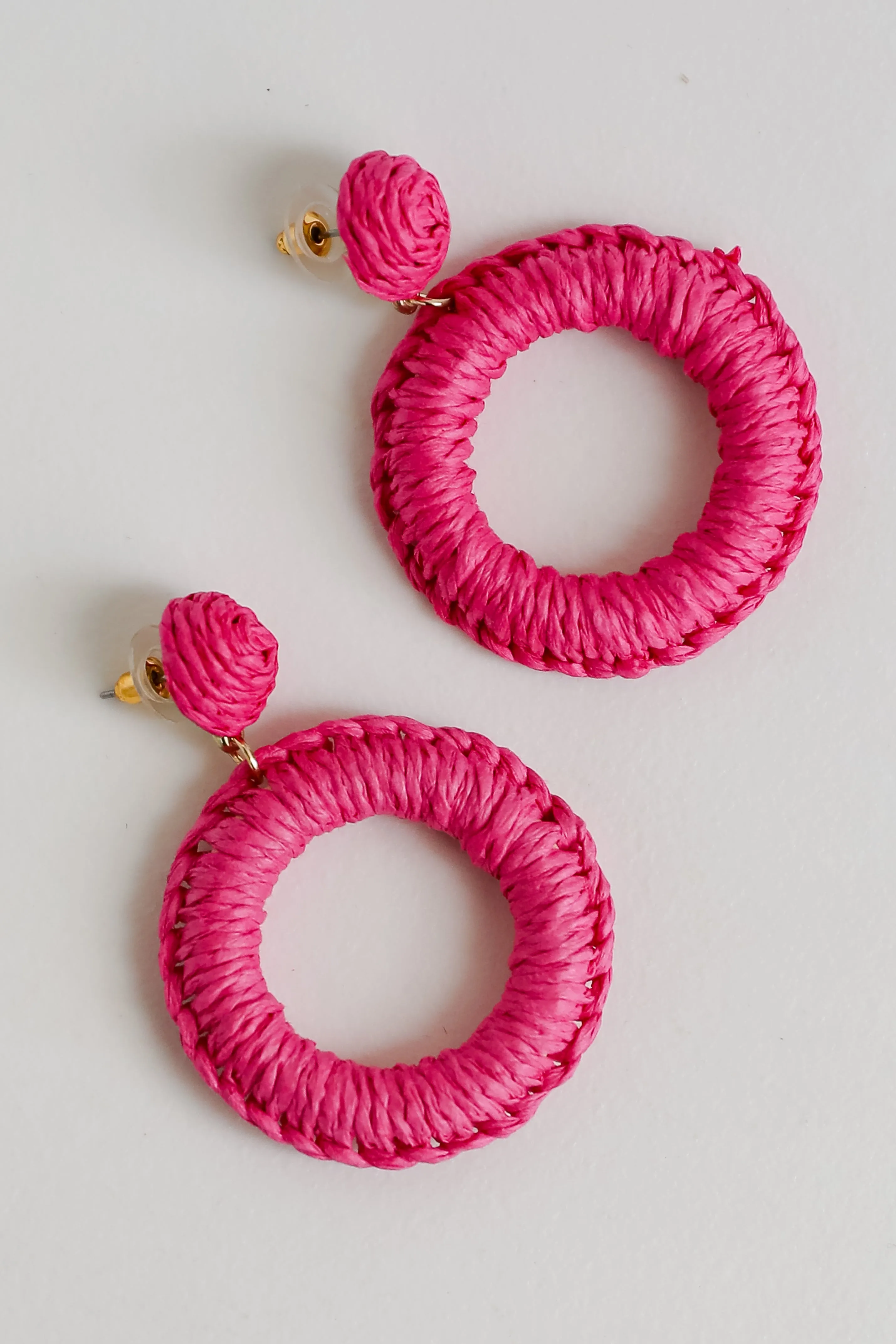 FINAL SALE - Phoebe Straw Statement Earrings