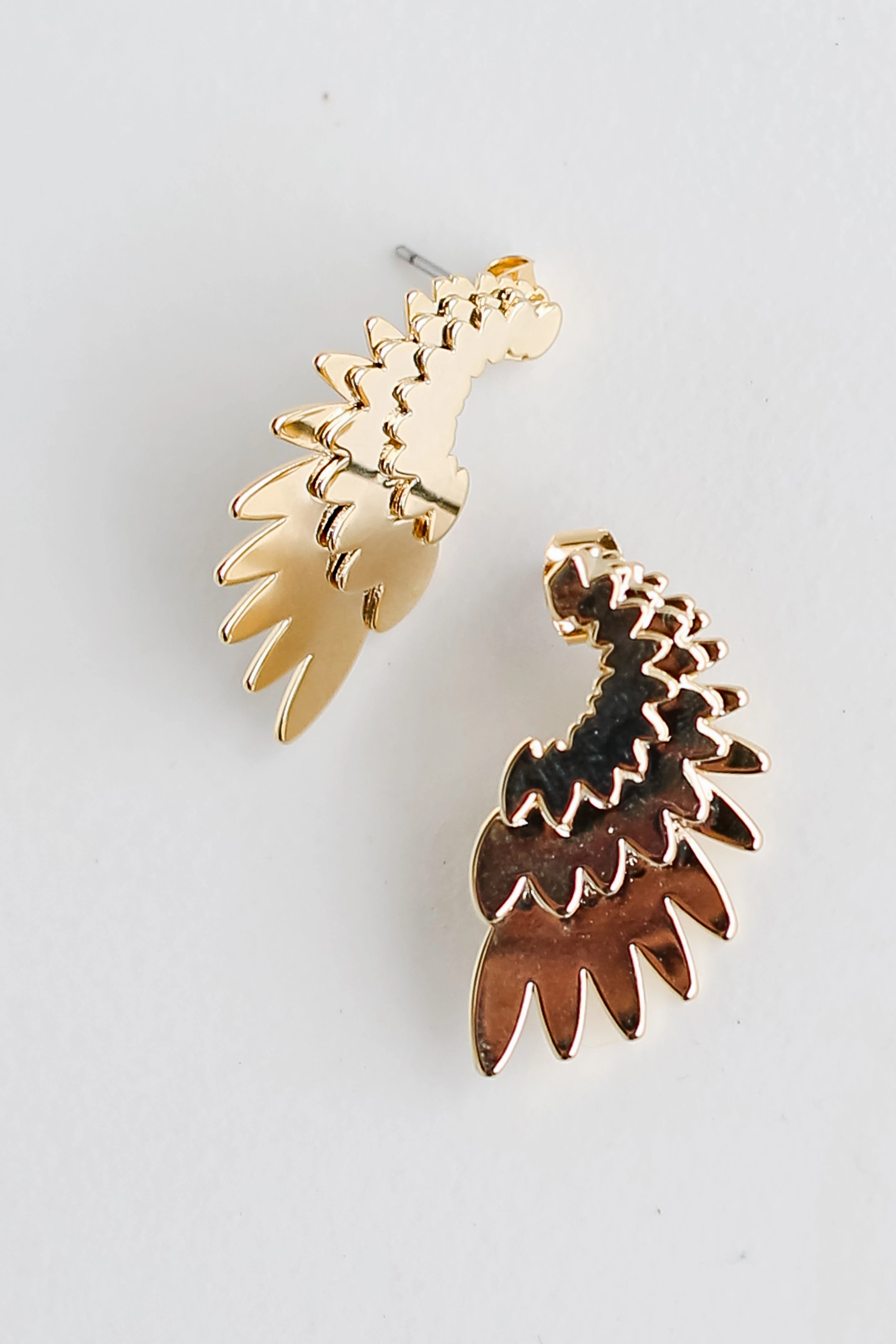 FINAL SALE - Jamie Gold Wing Earrings