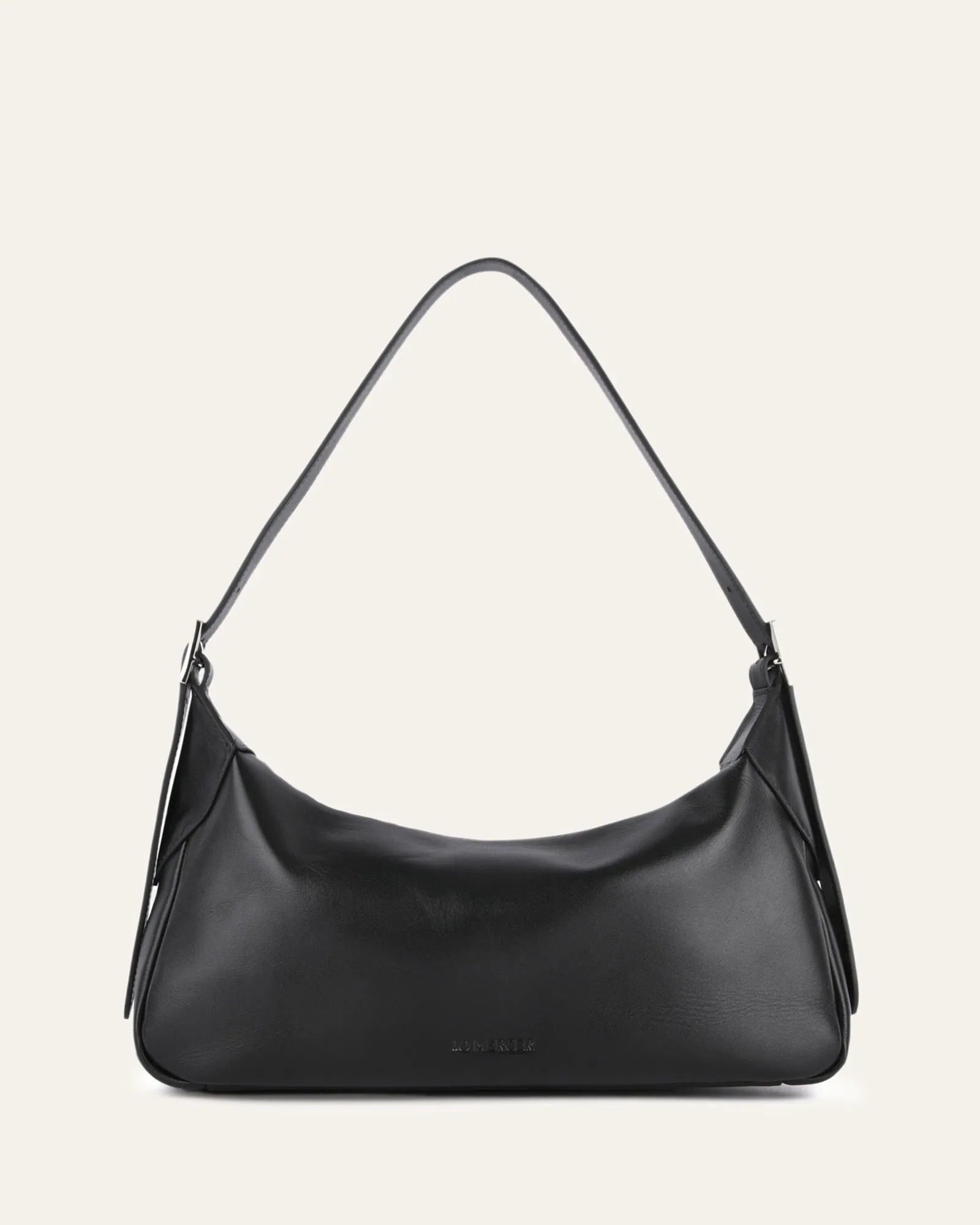 FLORENCE SHOULDER BAG BLACK LEATHER