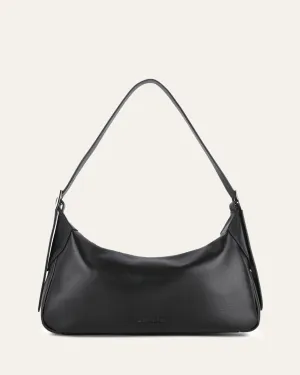 FLORENCE SHOULDER BAG BLACK LEATHER