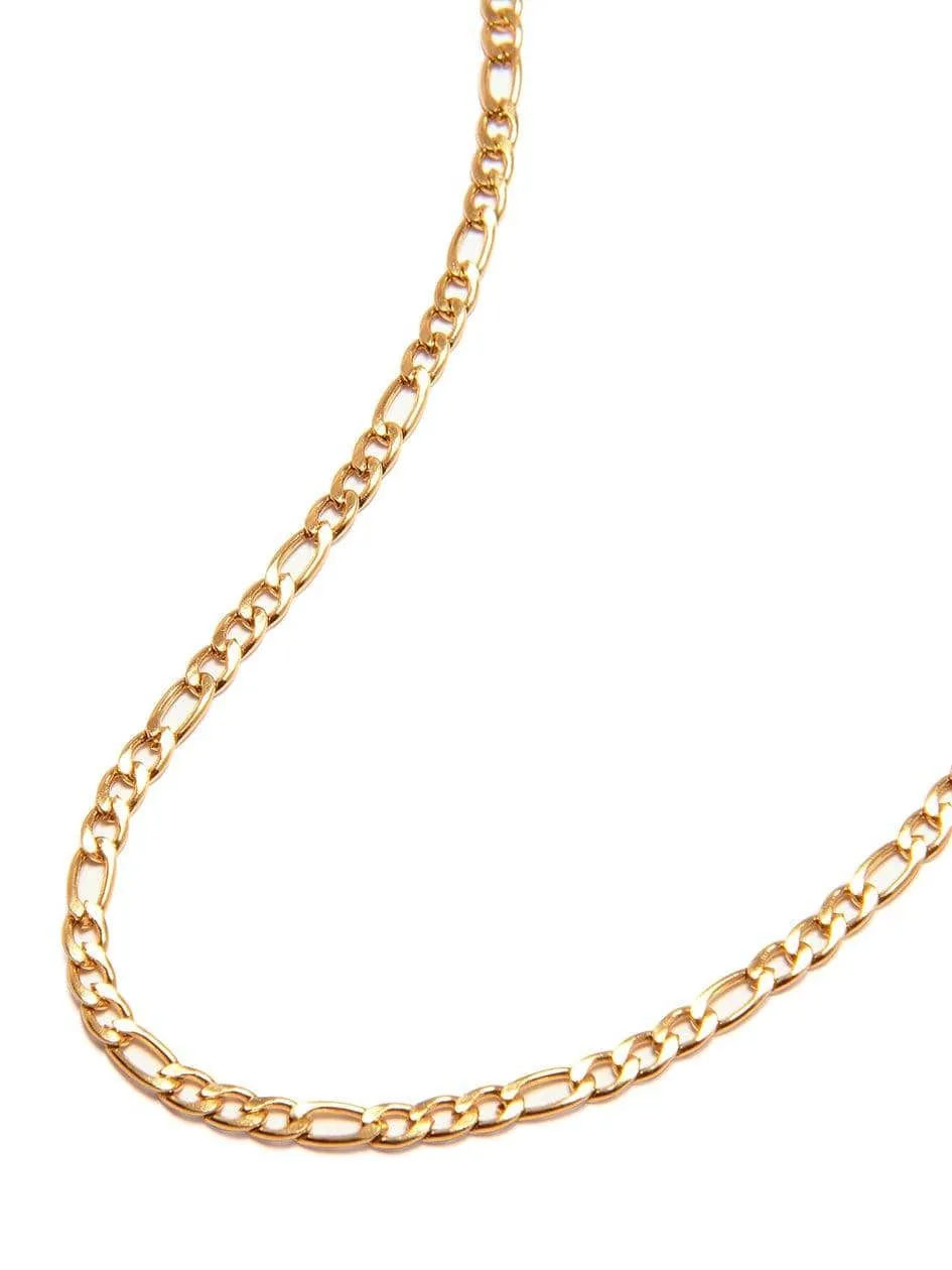 Gold Figaro Chain Choker
