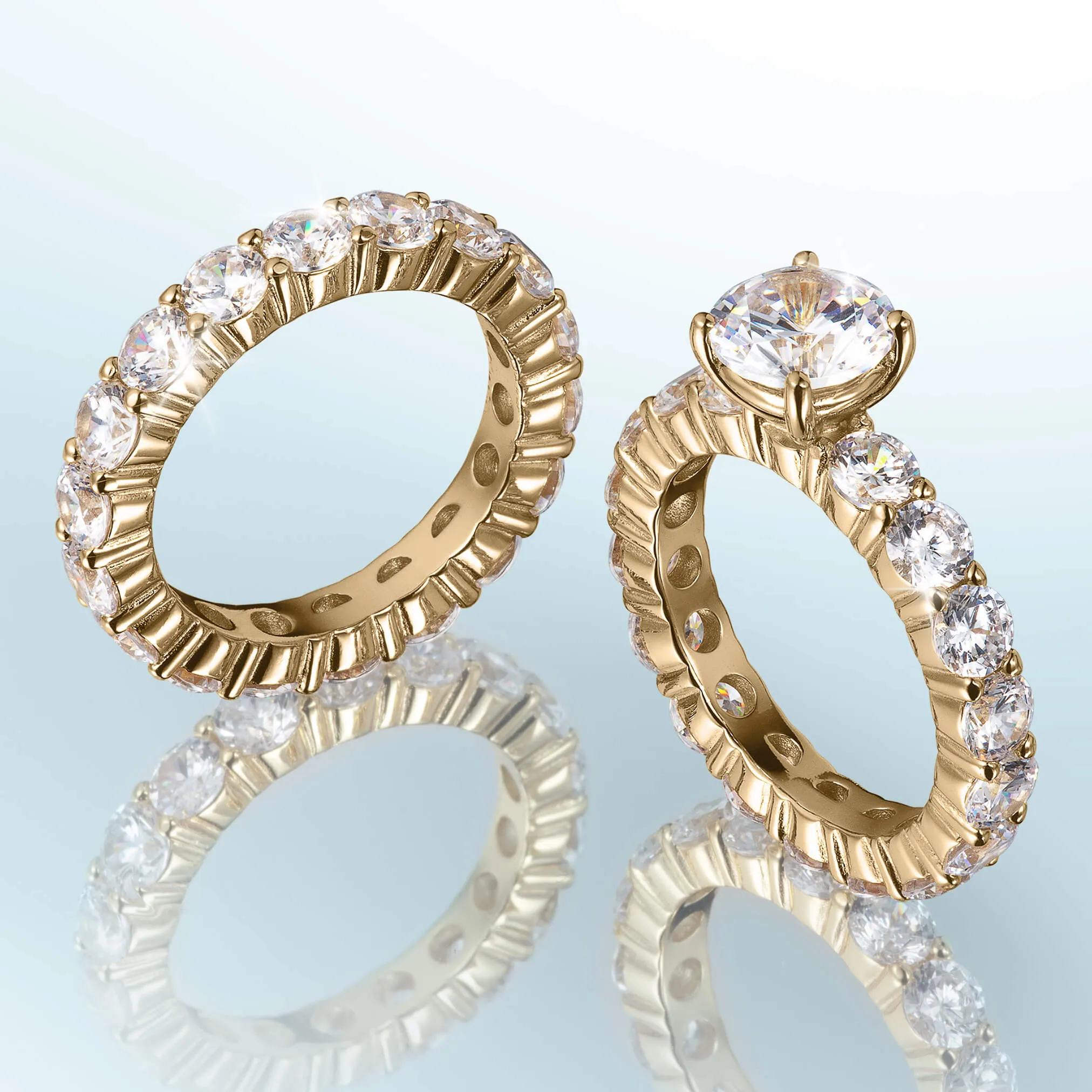 Golden Promise Bridal Ring Set
