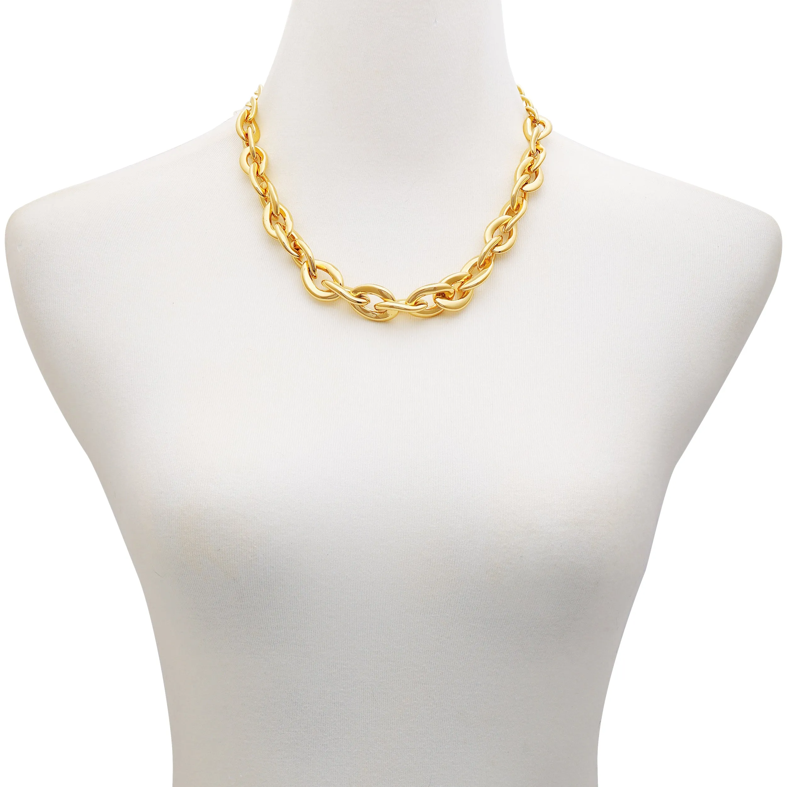 Goldtone Chunky Link Chain Necklace