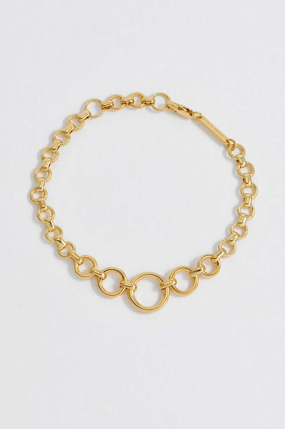 Graduated Round Link Chain Bracelet