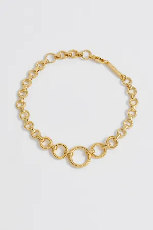 Graduated Round Link Chain Bracelet