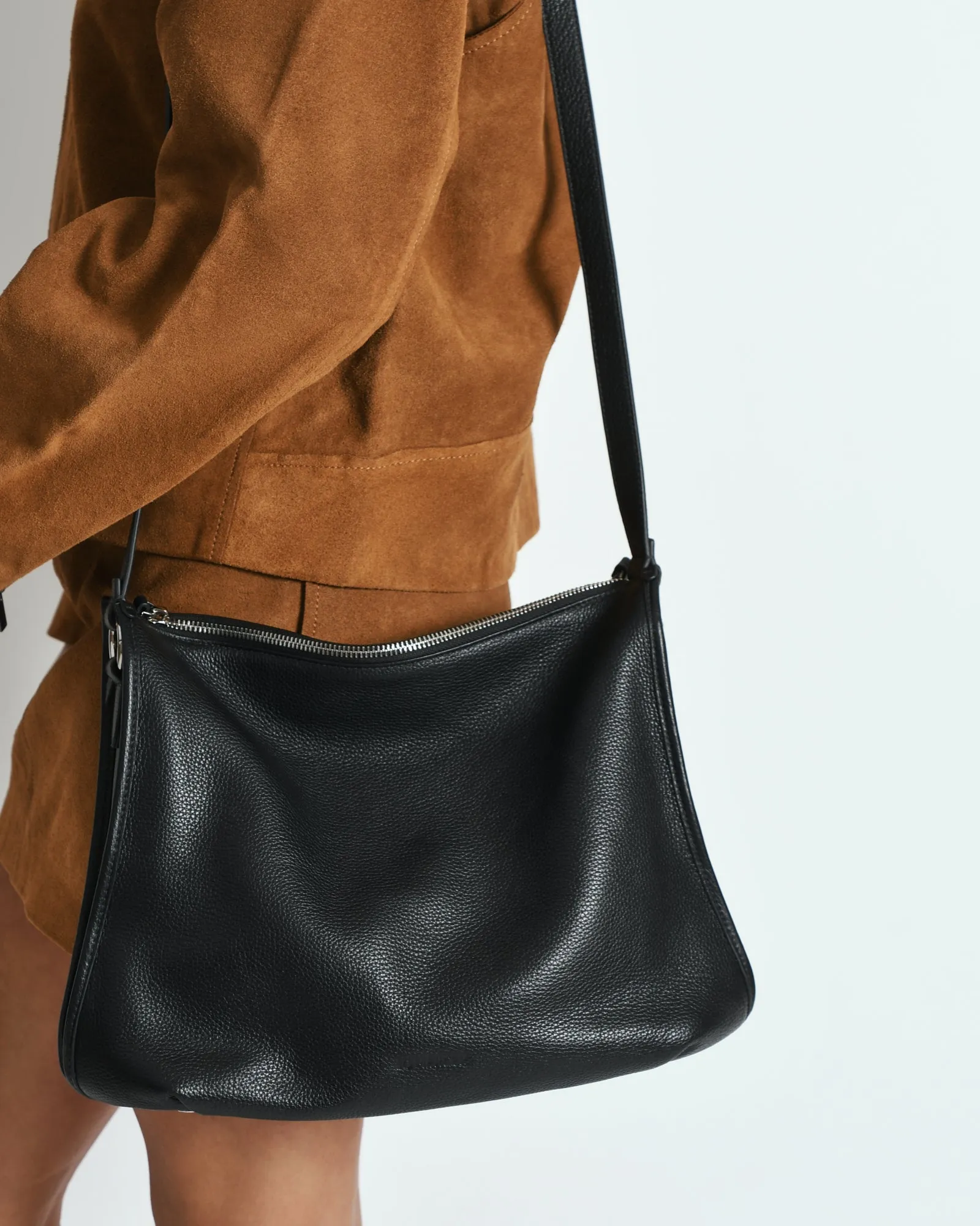 GRAYSON TOTE BAG BLACK LEATHER