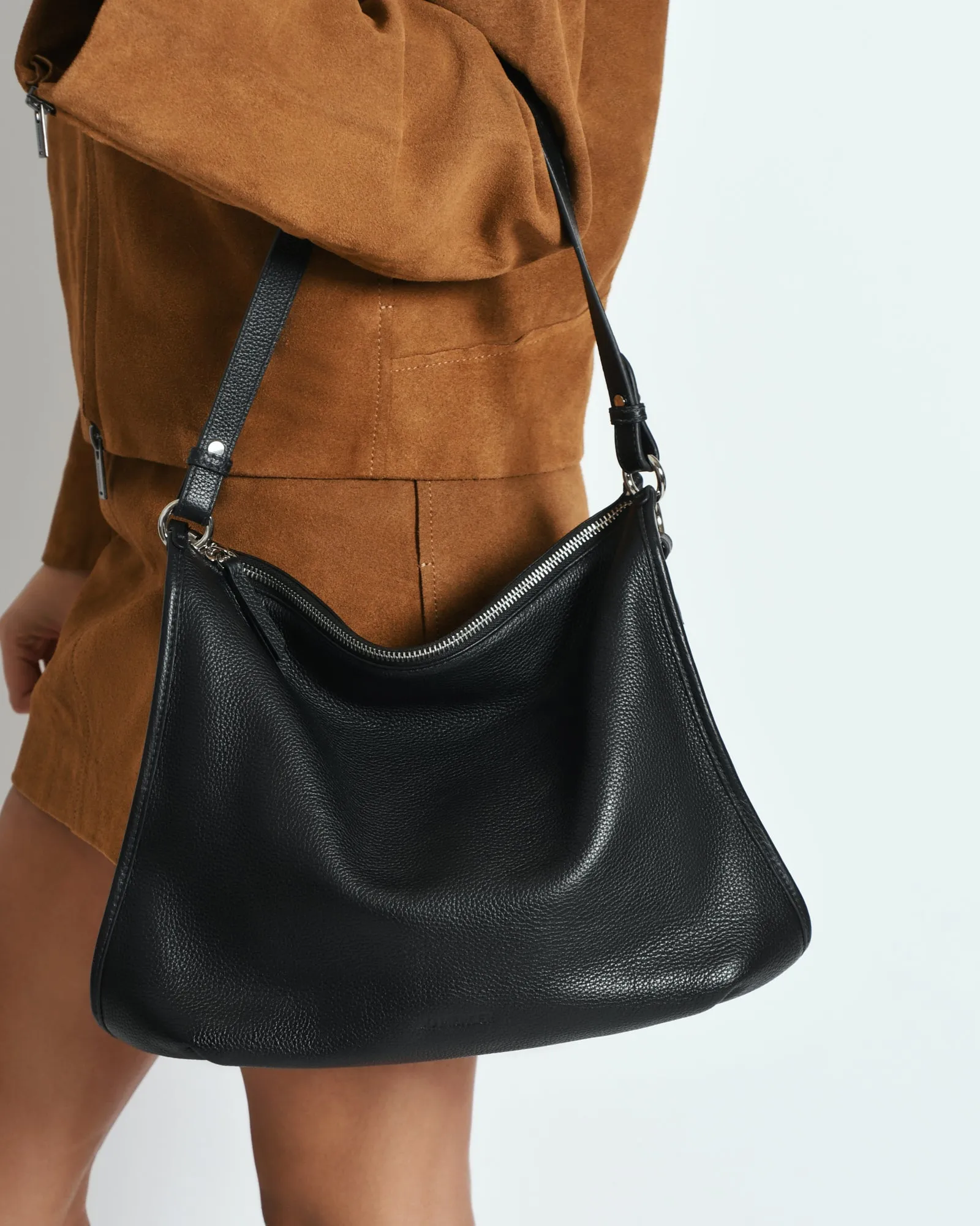 GRAYSON TOTE BAG BLACK LEATHER