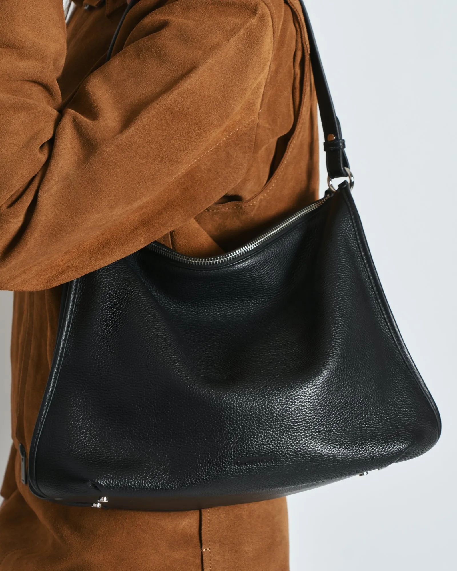 GRAYSON TOTE BAG BLACK LEATHER