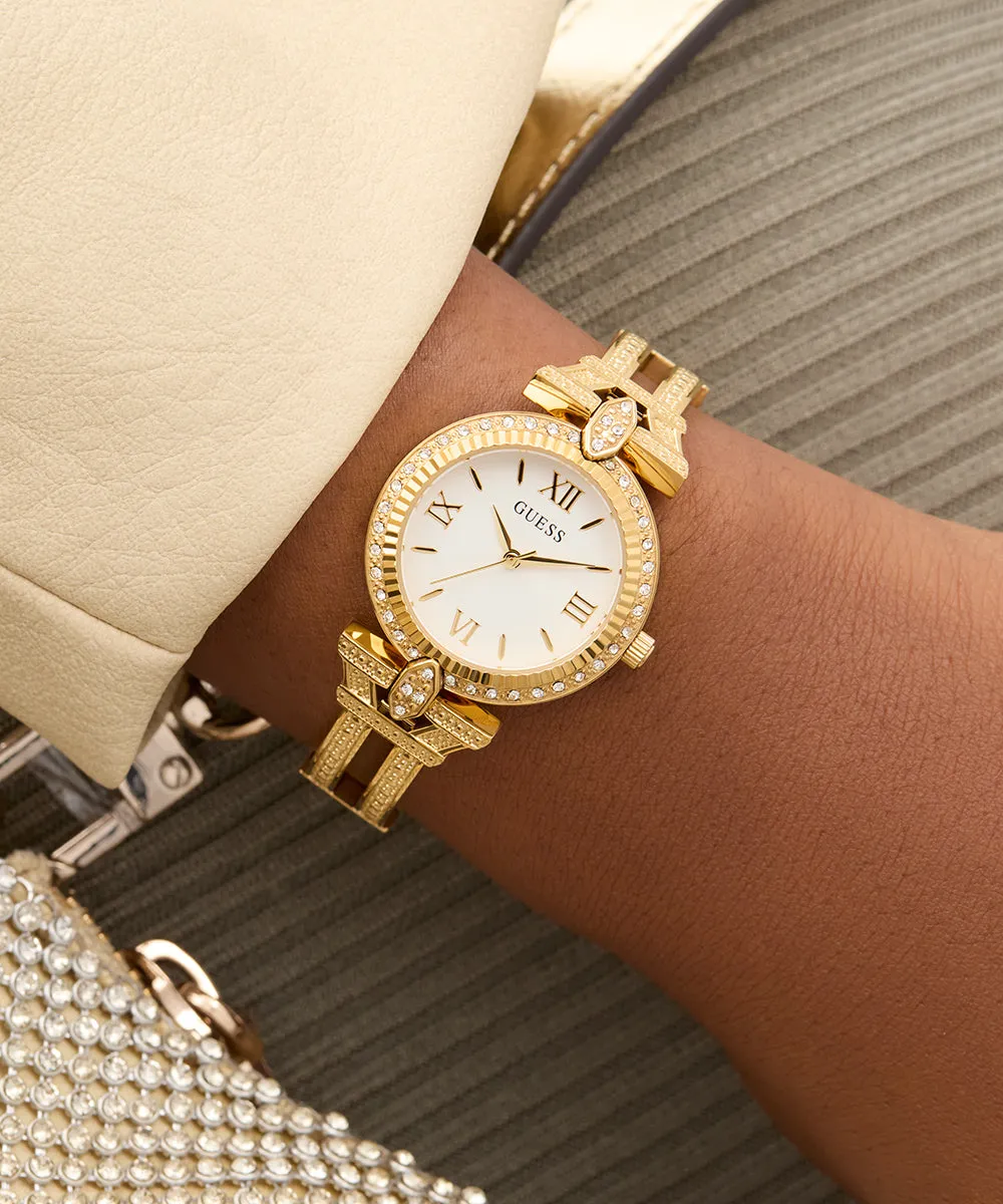 GUESS Ladies Gold Tone Analog Watch