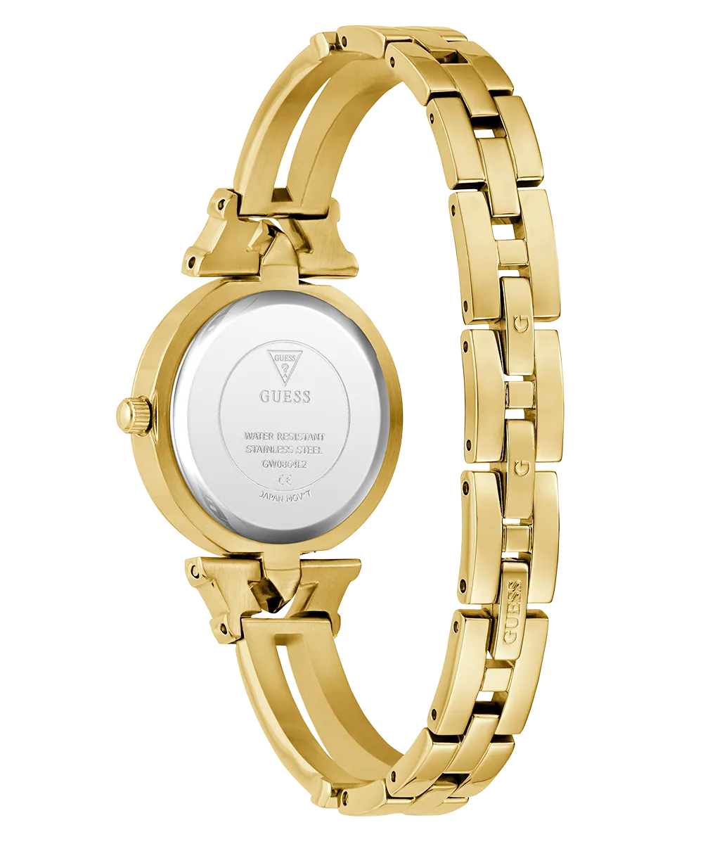 GUESS Ladies Gold Tone Analog Watch