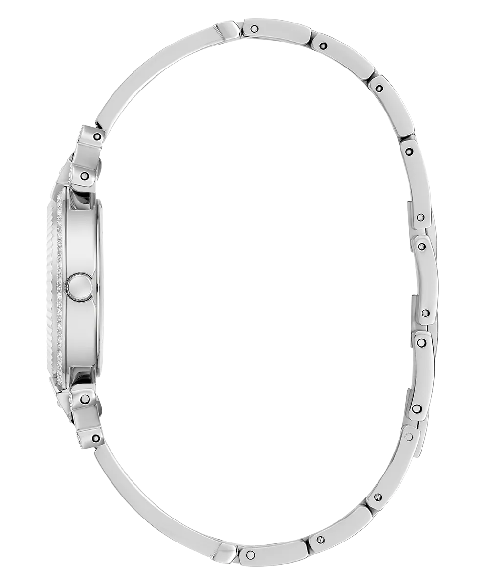 GUESS Ladies Silver Tone Analog Watch
