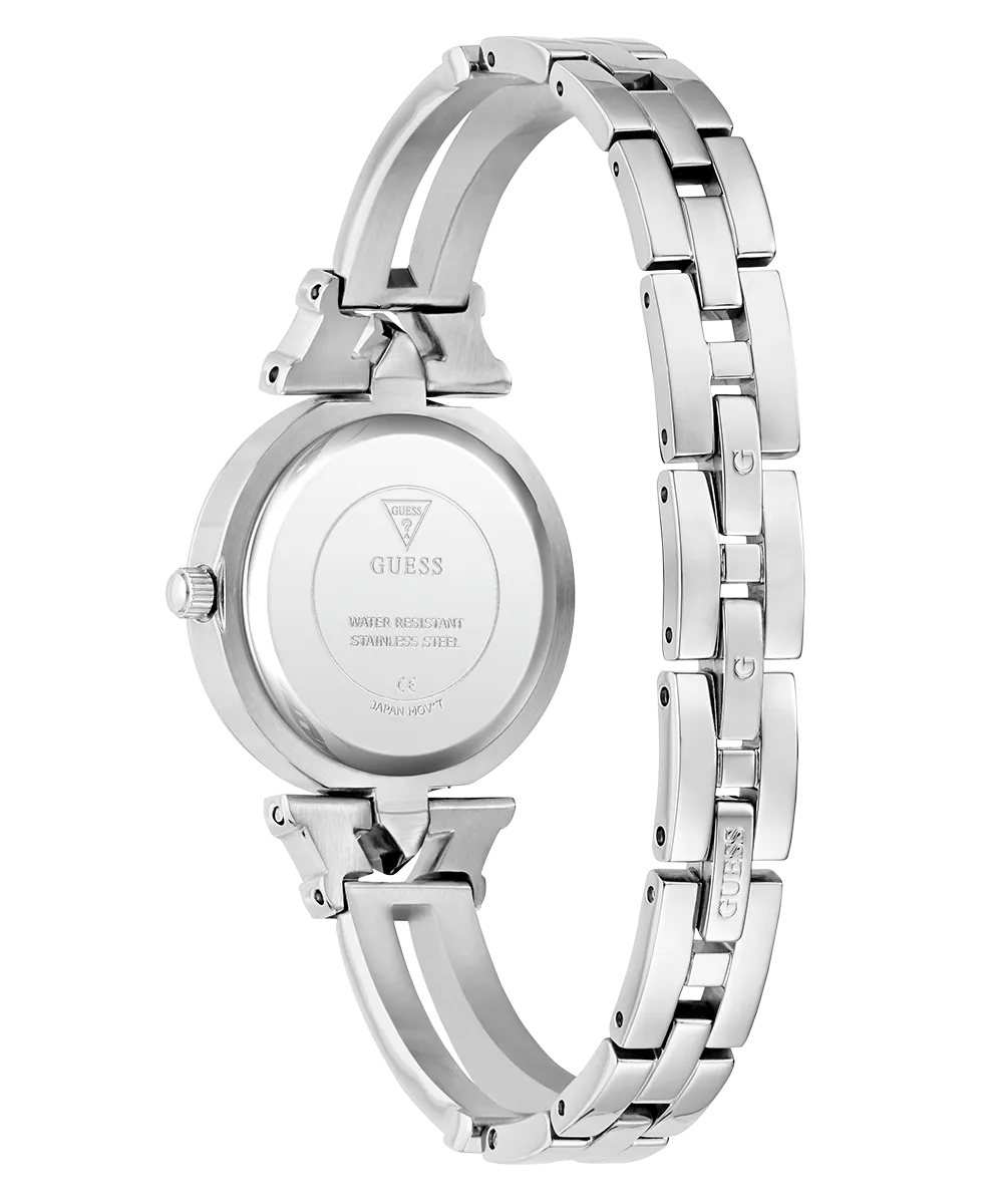 GUESS Ladies Silver Tone Analog Watch