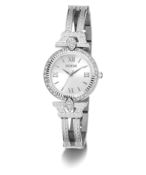 GUESS Ladies Silver Tone Analog Watch
