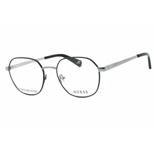 Guess Unisex Eyeglasses - Black/Other Metal Geometric Full Rim Frame | GU5222 005