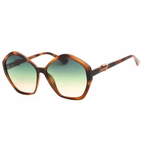 Guess Women's Sunglasses - Blonde Havana Plastic Geometric Shape Frame | GU7813 53P