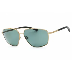 Harley Davidson Men's Sunglasses - Gold Metal Geometric Full Rim Frame | HD0978X 32R