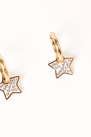 Hayden Star Earrings - Gold