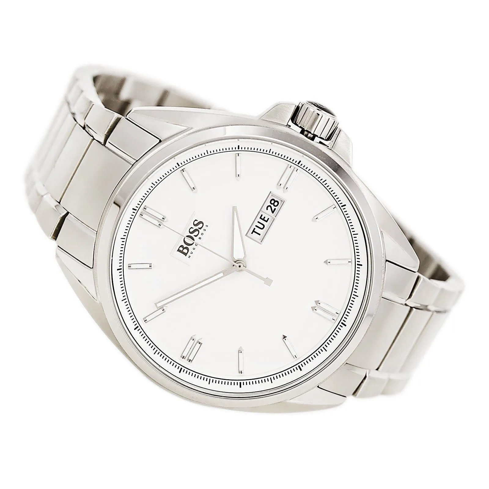 Hugo Boss 1513040 Men's Silver Dial Stainless Steel Bracelet Watch