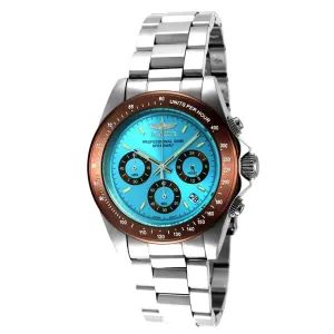Invicta 15588 Men's Speedway Blue Dial Steel Bracelet Chronograph Dive Watch