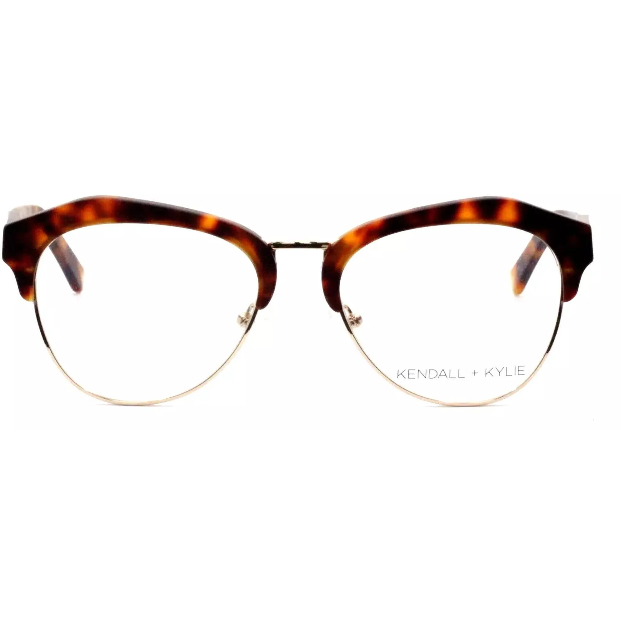 Kendall   Kylie Women's Eyeglasses - Dark Tortoise Geometric Frame | KKO108 OLIVIA 215