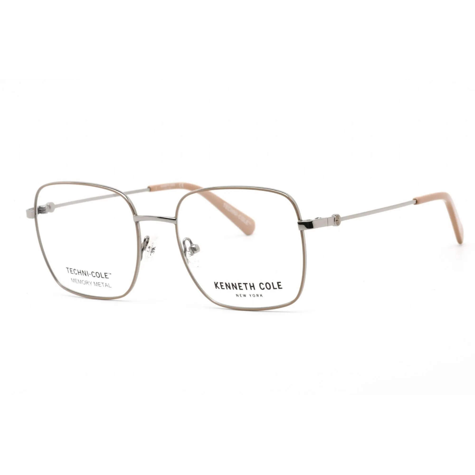 Kenneth Cole New York Women's Eyeglasses - Full Rim Shiny Pink Metal | KC0348 072