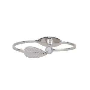Leaf and Marble Circle Bracelet